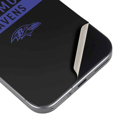 NFL Baltimore Ravens Black Performance Series Pixel 9 Pro XL Skin